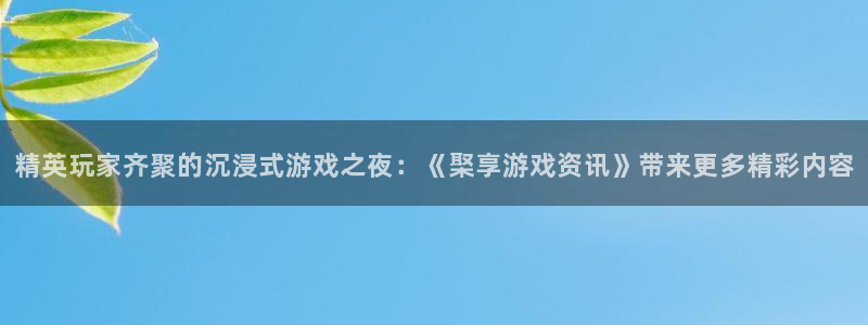 长征娱乐注册地址：精英玩家齐聚的沉浸式游戏之夜：《棸享游戏资